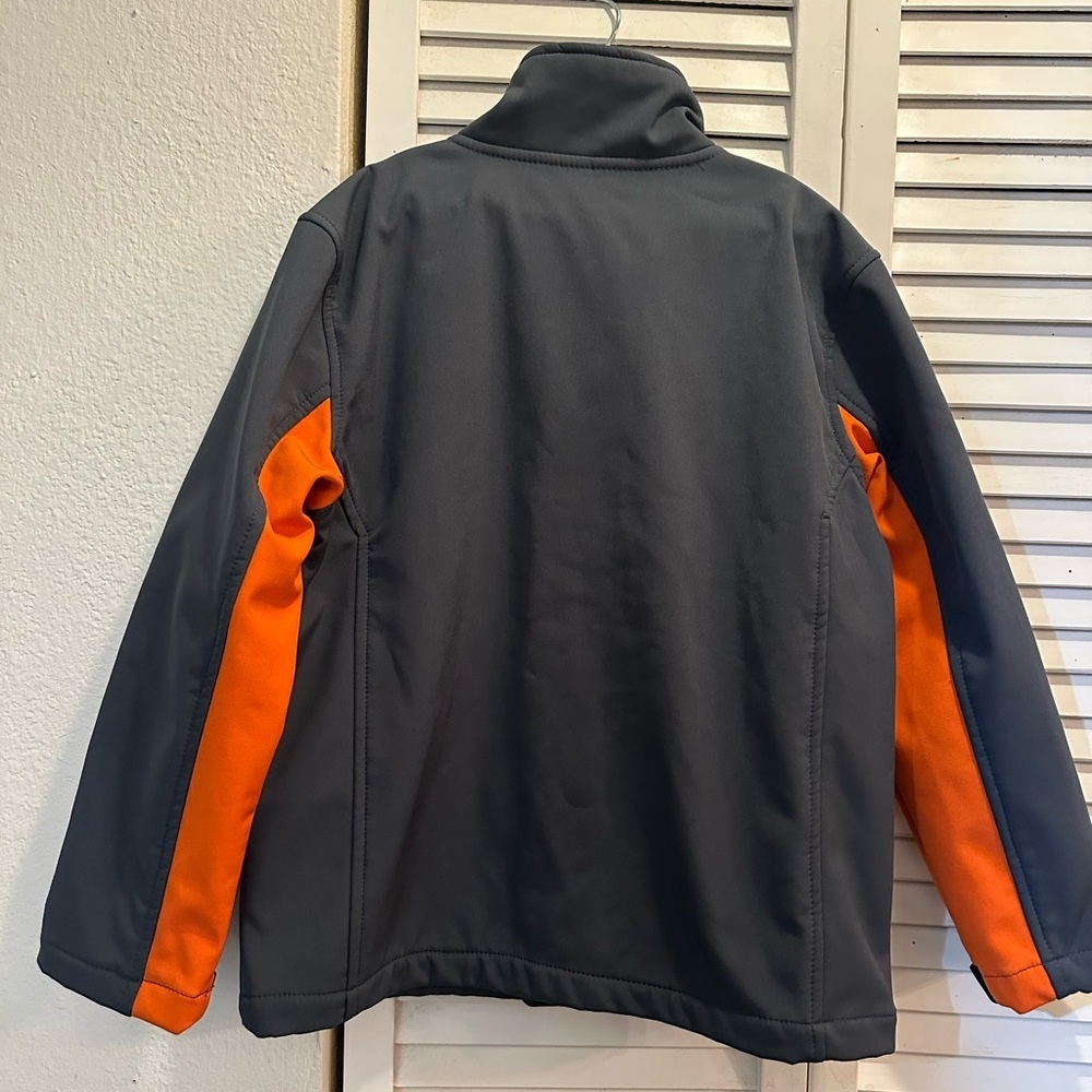 Snozu Vibrant Orange and Charcoal Jacket - Picture 6 of 7